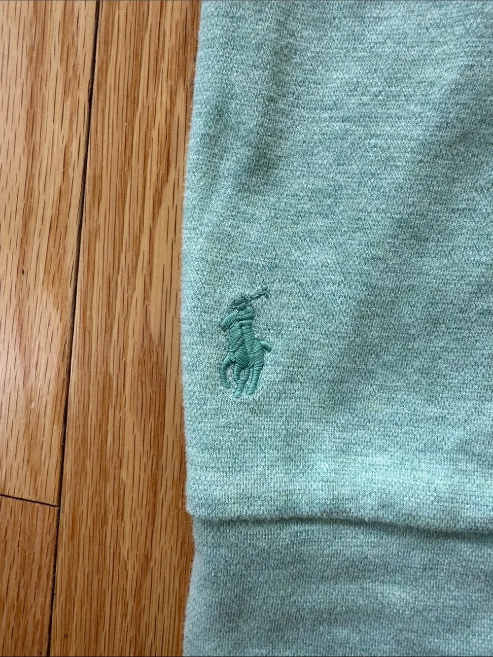 Polo by Ralph Lauren Men’s Light Mint Quarter-Zip Sweater
